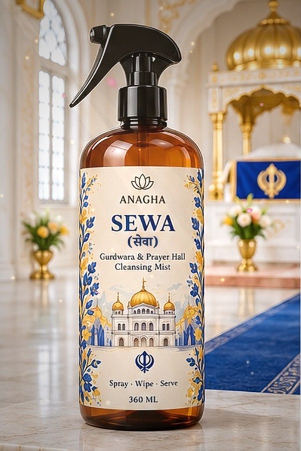 Sewa in a bright gurdwara hall